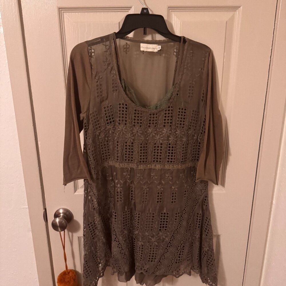 Love and Liberty Eyelet Top